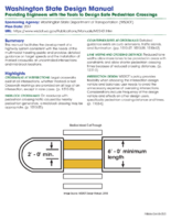 Washington State Design Manual Providing Engineers with the Tools to Design Safe Pedestrian Crossings