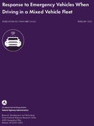 Response to Emergency Vehicles When Driving in a Mixed Vehicle Fleet