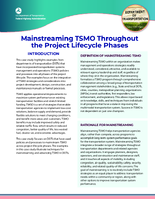 Mainstreaming TSMO Throughout the Project Lifecycle Phases