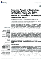 Economic Analysis of Developing a Sustainable Aviation Fuel Supply Chain Incorporating With Carbon Credits A Case Study of the Memphis International Airport