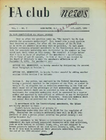 FA Club News OctoberSeptember 1960