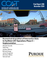 Economical Acquisition of Intersection Data to Facilitate Cav Operations Phase II Implementation