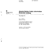 AlcoholSafety Public Information Materials Catalog Number 5