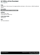 Assessment of Maintenance Strategies for Biostabilization of Mudslides on Wildfireaffected Slopes