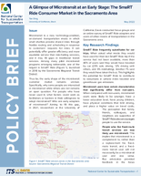 A Glimpse of Microtransit at an Early Stage The SmaRT Ride Consumer Market in the Sacramento Area Policy Brief