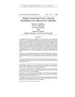 Needs Assessment of a Major Metropolitan Reliever Airport