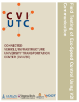 Field Testing of EcoSpeed Control Using V2I Communication