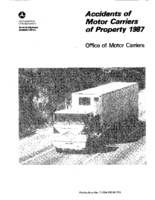 Accidents of Motor Carriers of Property 1987