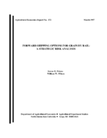 Forward shipping options for grain by rail  a strategic risk analysis