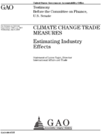 Climate Change Trade Measures Estimating Industry Effects