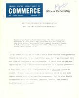 Speeches by Federal Railroad Administration Administrator A Scheffer Lang 1967
