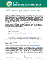 2024 Transportation Pooled Fund Excellence Awards Program Nomination Form