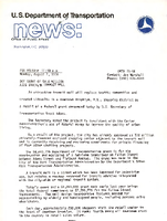 US Department of Transportation News Office of Public Affairs UMTA 7846 DOT Grant of 44 Million Aids Brooklyn Transit Mall