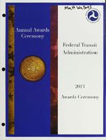Federal Transit Administration 2013 Awards Ceremony