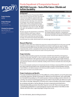 NEXTGEN Concrete  Tests of the Future Chloride and Sulfate Durability Summary