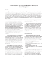 Land Development and Subdivision Regulations that Support Access Management