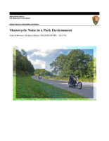 Motorcycle noise in a park environment