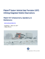 Pikalert VDT Enhancements Operations  Maintenance