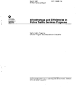 Effectiveness and Efficiencies in Police Traffic Services Programs