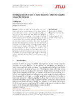 Identifying transit deserts in major Texas cities where the supplies missed the demands