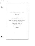 Interstate Commerce Commision Report of the Accident  Investigation Occuring on the BANGOR AND AROOSTOOK WALKER MO