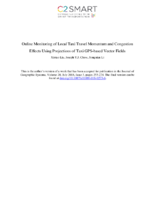 Online Monitoring of Local Taxi Travel Momentum and Congestion Effects Using Projections of Taxi GPSbased Vector Fields