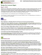 Human Environment Digest May 31 2018