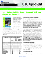 2012 Urban Mobility Report Released with New Congestion Measures