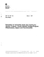Evaluation of Innovative State and Community Alcohol Projects Breath Alcohol Testing Program Effectiveness Impact and Transferability