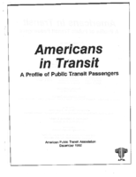 Americans in Transit A Profile of Public Transit Passengers