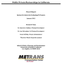 PublicPrivate Partnerships in California Phase II Report Section II Criteria for Evaluating P3 Projects