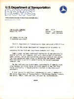 US Department of Transportation News Office of Assistant Secretary for Governmental and Public Affairs UMTA 4679 DOT Awards 15 Million to Northern New Jersey