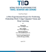 A Pilot Experimental Project for Predicting Pedestrian Flows Using Computer Vision and Deep Learning