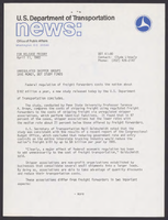 Department of Transportation News Releases April 1980
