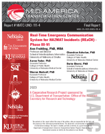 RealTime Emergency Communication System for HAZMAT Incidents REaCH Phase IIIVI