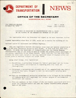 Statement by Secretary of Transportation John A Volpe on the Signing of the FederalAid Highway Act of 1970