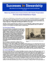 Successes in Stewardship  Balancing Infrastructure Improvements with Historic Preservation The Front Street Rehabilitation Project
