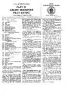 Part 21 Airline Transport Pilot Rating