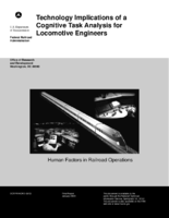 Technology implications of a cognitive task analysis for locomotive engineers