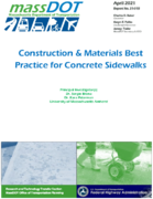 Construction and Materials Best Practices for Concrete Sidewalks