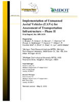 Implementation of Unmanned Aerial Vehicles UAVs for Assessment of Transportation Infrastructure Phase II