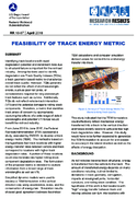 Feasibility of Track Energy Metric  Research Results