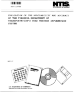 Evaluation of the availability and accuracy of the Virginia Department of Transportations road weather information system