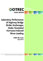 Laboratory performance of highway bridge girder anchorages under simulated hurricaneinduced wave loading