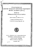 Evaluation of Airport Surface Detection Equipment Model AnMPN7 XW1 Part II Operational Evaluation