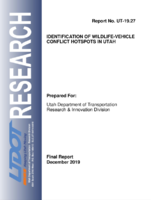 Identification of WildlifeVehicle Conflict Hotspots in Utah