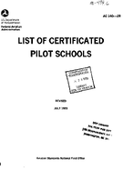 AC 1402R List of Certificated Pilot Schools