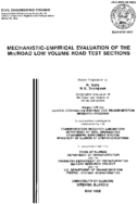 Mechanisticempirical evaluation of the MnROAD low volume road test sections
