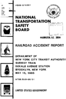 Interstate Commerce Commision Report of the Accident  Investigation Occuring on the NEW YORK CITY TRANSIT AUTHORITY BROOKLYN NY
