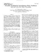 Bounded tracking for nonminimum phase nonlinear systems with fast zero dynamics